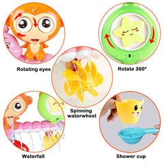 G-WACK caterpillar bath toy promotes color recognition and motor skills