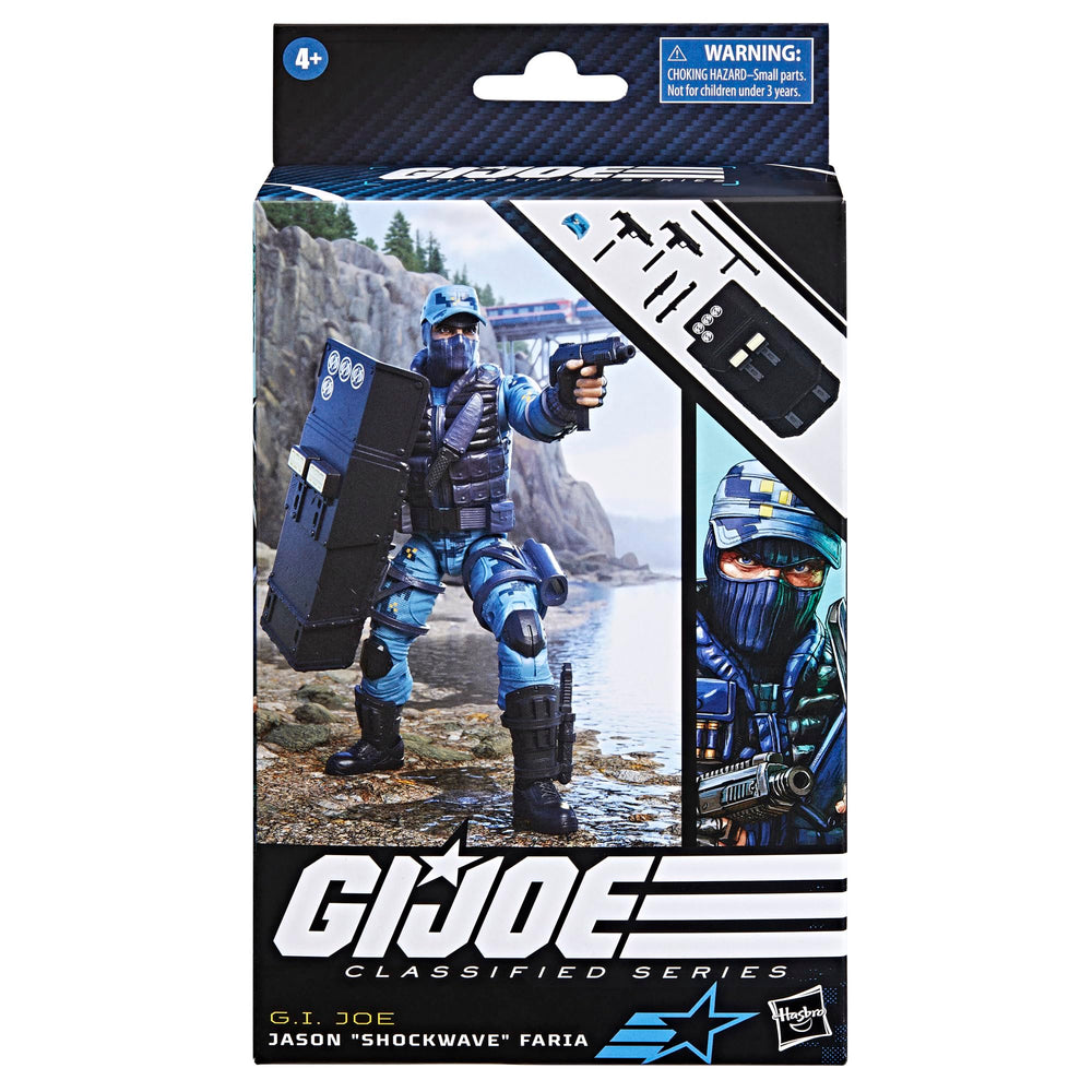 G.I. Joe Classified Series Jason Shockwave Faria highly articulated for dynamic action.