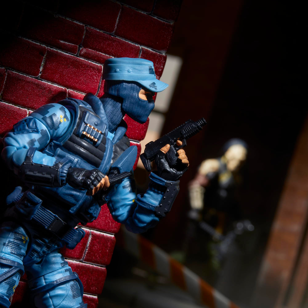 G.I. Joe Classified Series Jason Shockwave Faria riot shield for protective drama.