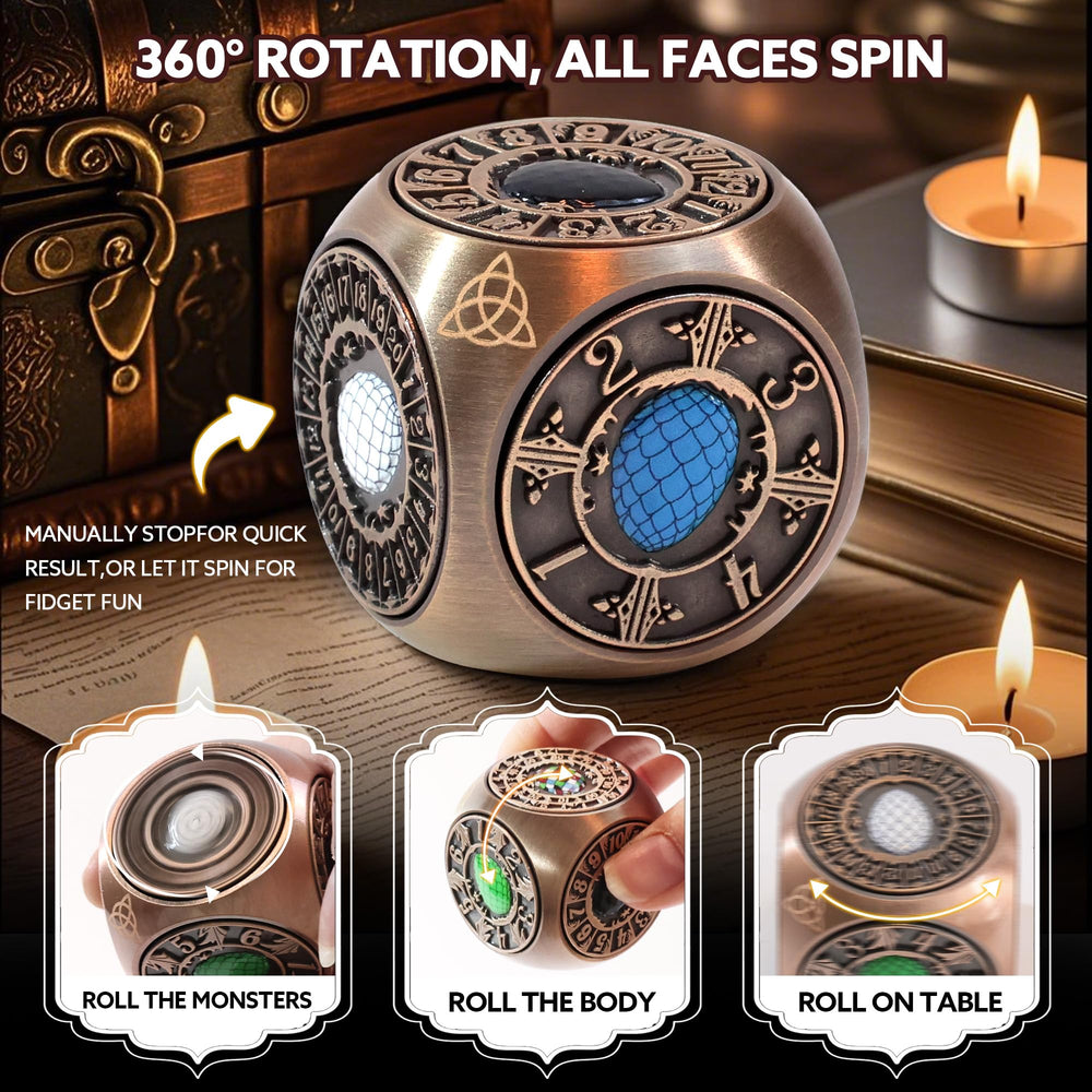 g00d4u durable metal spinner dice with solid weight