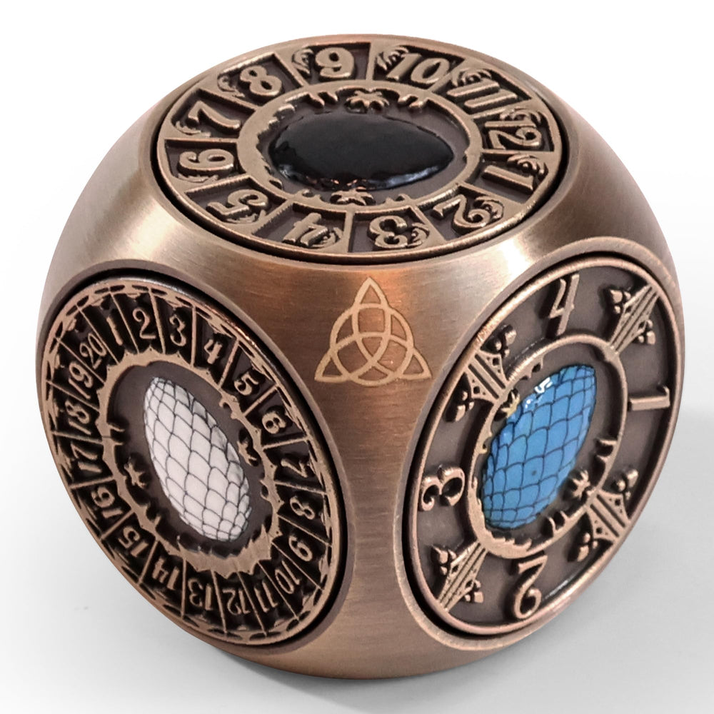 g00d4u metal DND spinner dice 7-in-1 with dragon egg relief for balanced rolls