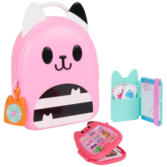 Gabby Dollhouse travel kit container keeps pretend gear neatly organized