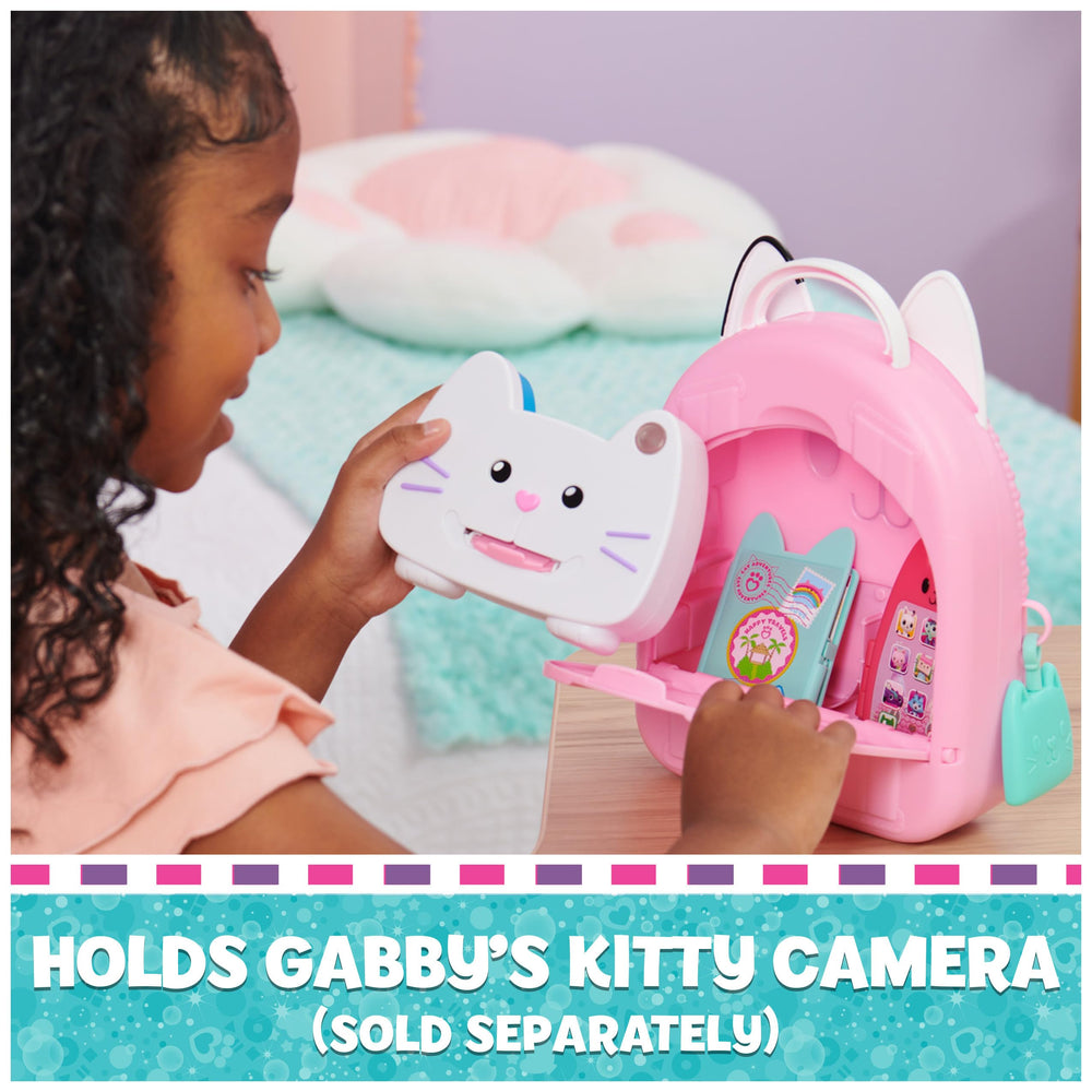 Gabby Dollhouse kitty-themed container doubles as toy storage