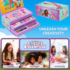 Gabby Dollhouse marker set with six colors supports bold accents and outlines.