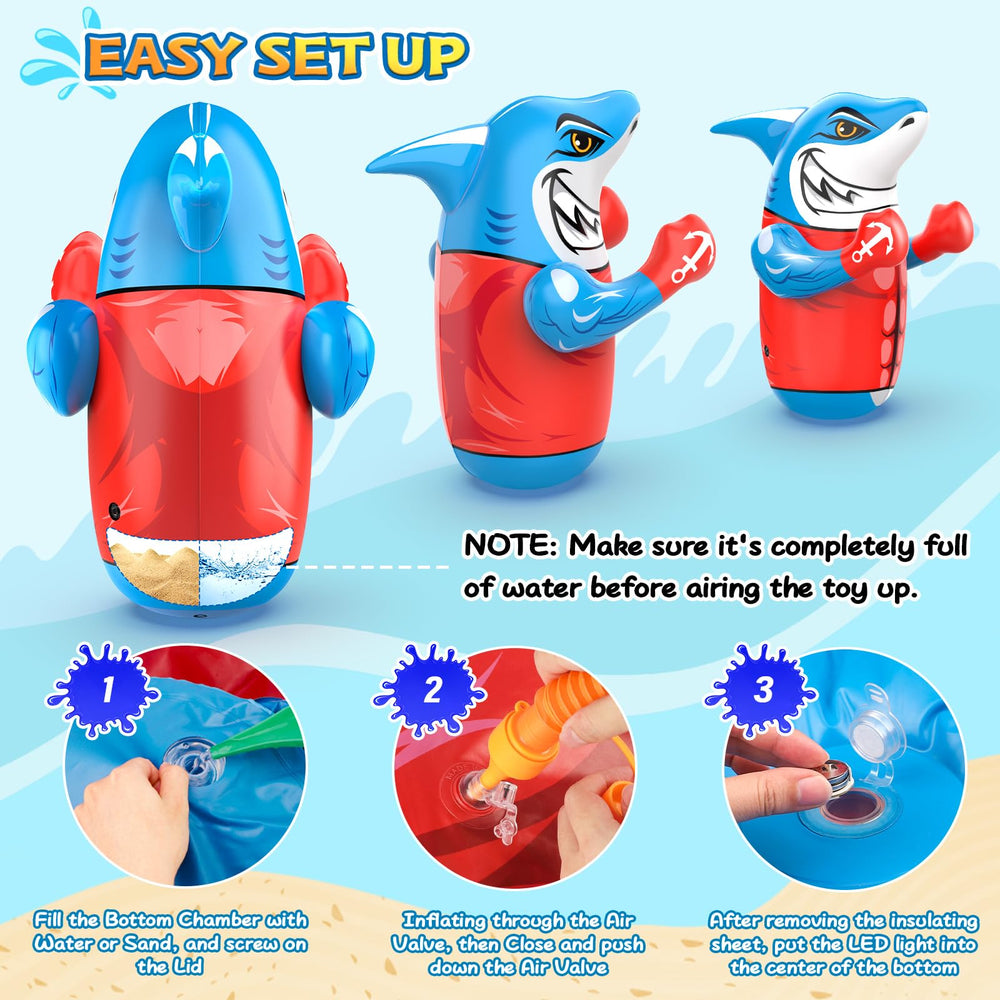 Gadetouq Easy-install bottom-fill design simplifies setup for quick play.