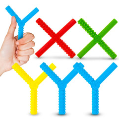 Gafly Therapeutics 5-pack sensory chew toys with varied textures for focus