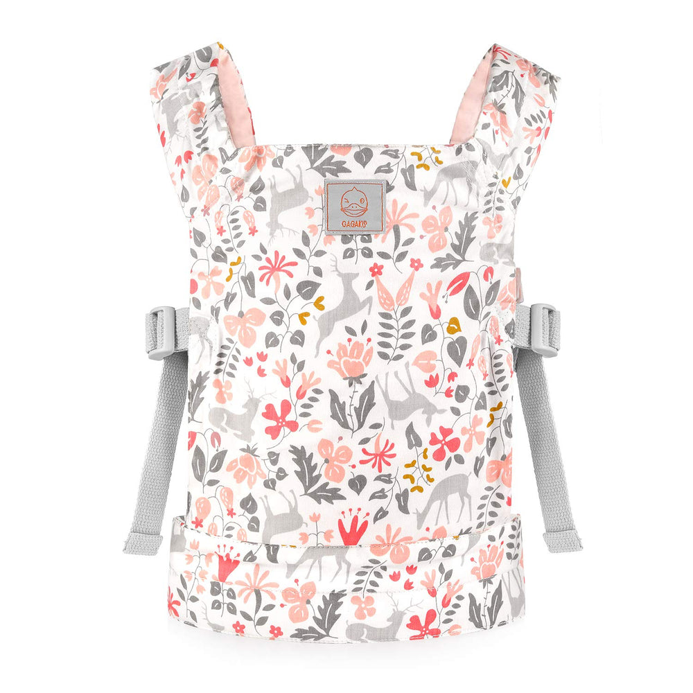 GAGAKU Baby Doll Carrier front-facing pink for engaging pretend play