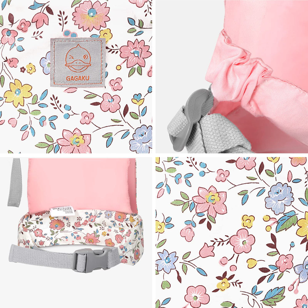 GAGAKU pink flowers pattern enhances imaginative doll play.