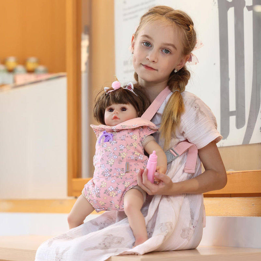 GAGAKU doll carrier with side pocket for accessory storage during play.