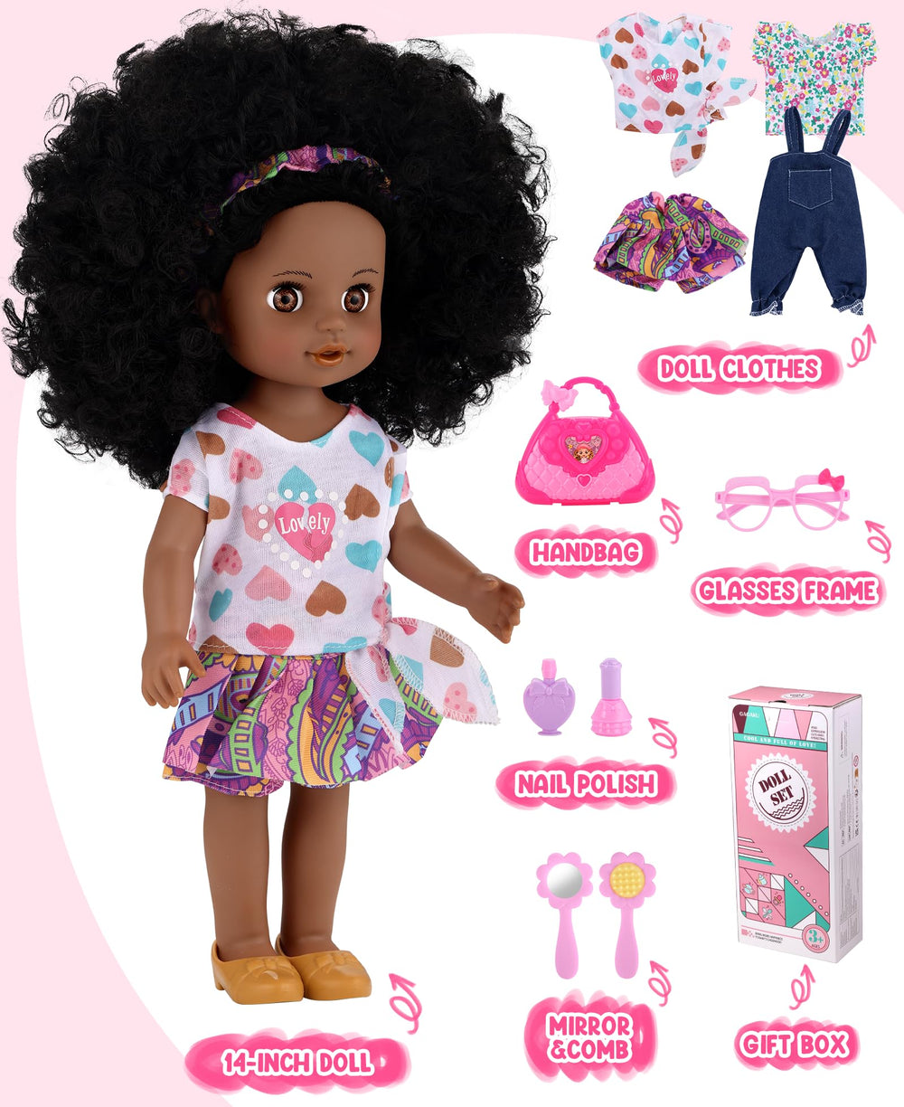 GAGAKU doll comb and mirror set supports grooming playtime.