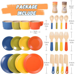 GAGAKU durable wood with smooth edges ensures kid-friendly, long-lasting play experiences.