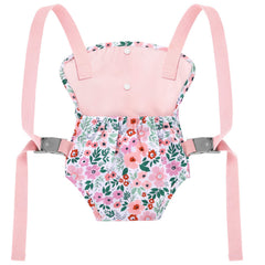 GAGAKU Leaf carrier pink-leaf pattern shows cheerful color ideal for doll collections.