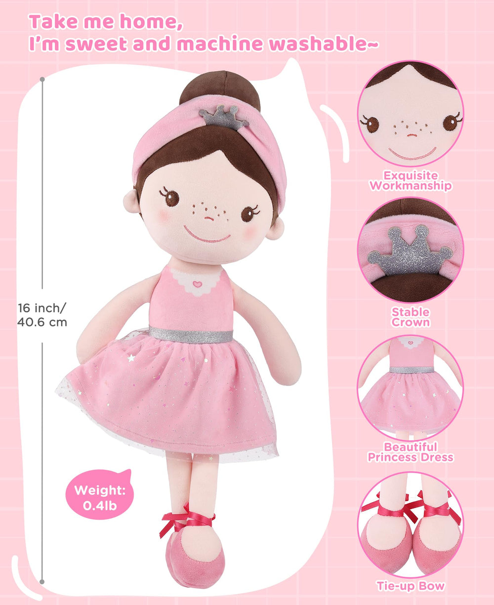 GAGAKU soft baby doll closeup ultra-soft fabric for gentle touch.