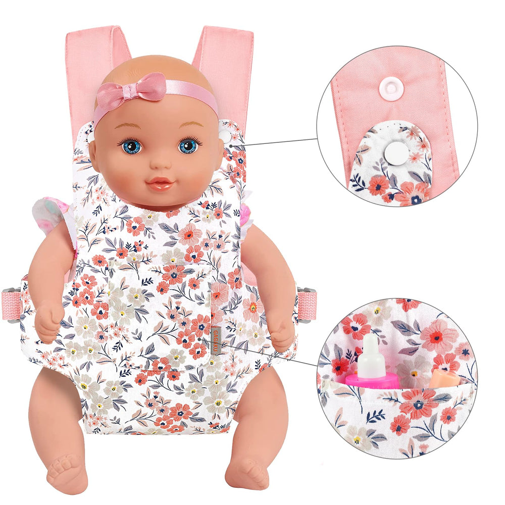 GAGAKU doll carrier emphasizes cross-shoulder straps for secure wear