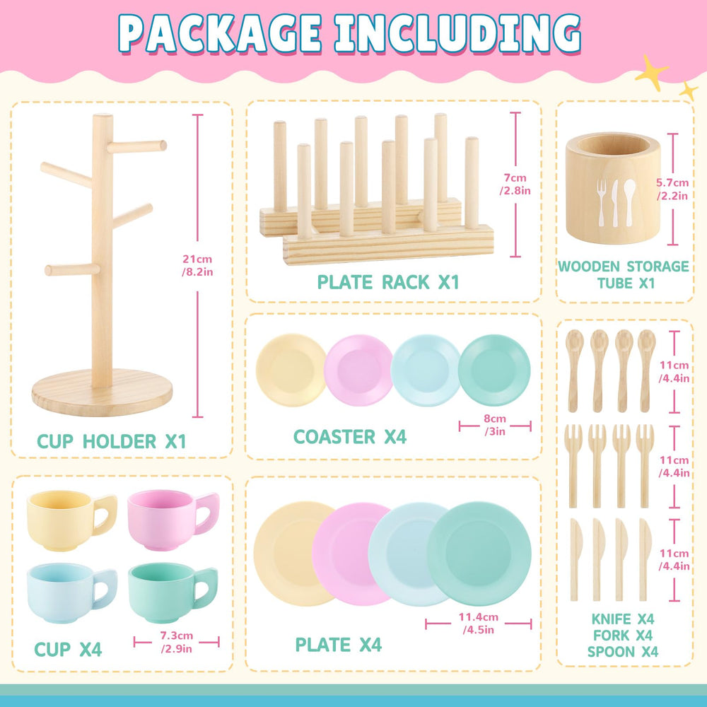 GAGAKU wooden play food compatibility with versatile pretend meals