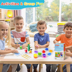 GAGAtoad color cups keep colors fresh for quick, spill-free reuse.