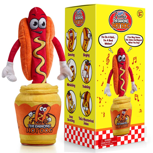 Gagster Dancing Hot Dog front view—fun decor that sparks smiles