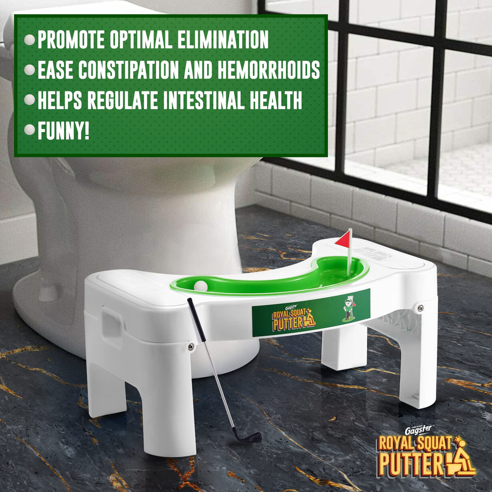 Gagster Royal Squat Putter portable toilet golf for travel and quick play.
