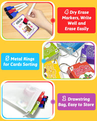 Gagule kit includes markers, a bag, and rings for organization.