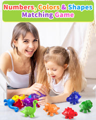 Gagule Montessori number dinosaurs in bright colors support early counting.