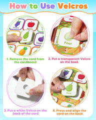 Gagule Toddler Busy Book travel-compact design fits backpacks for on-the-go, screen-free play