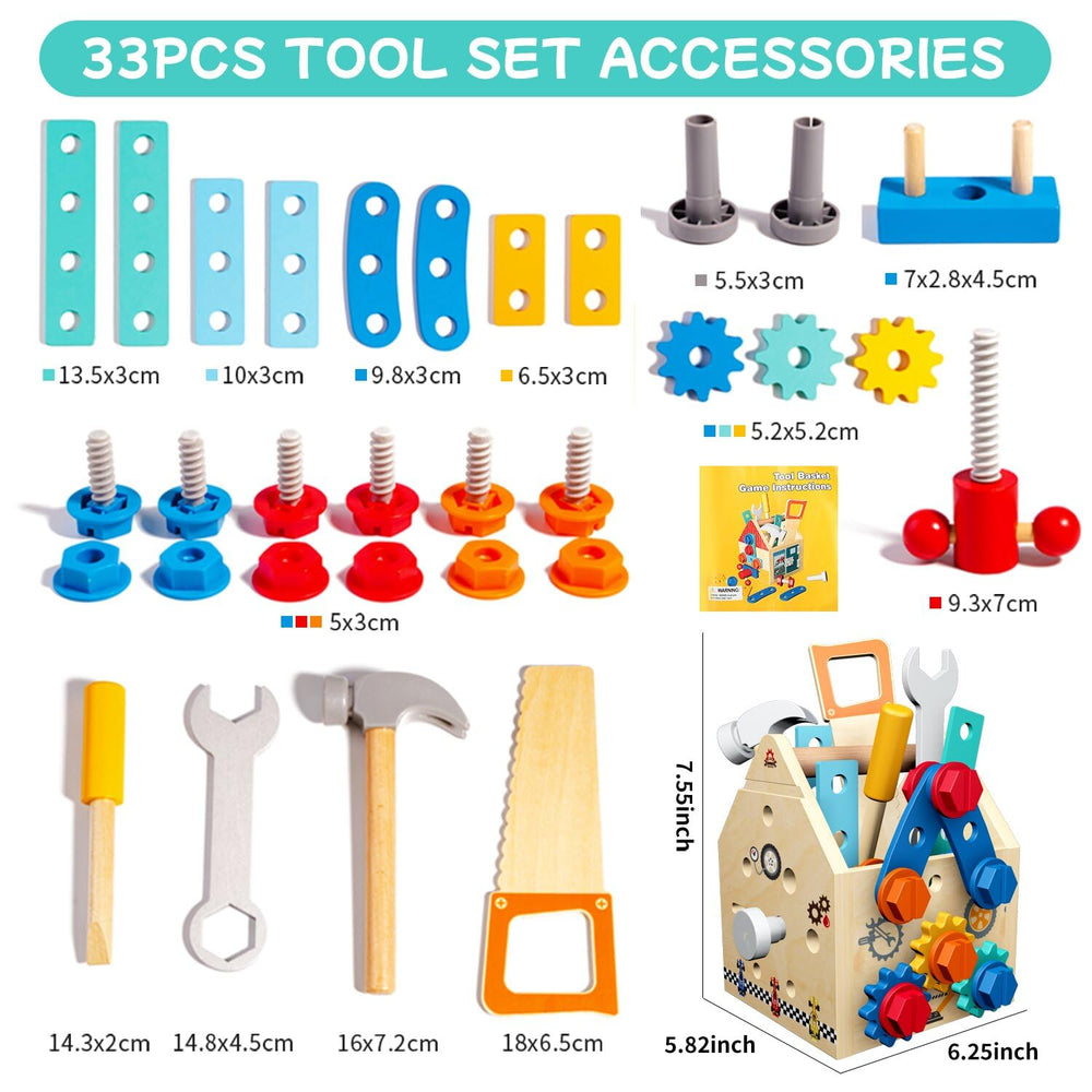 GAIETYDIY gift-ready packaging makes this 33-piece set a charming educational present.