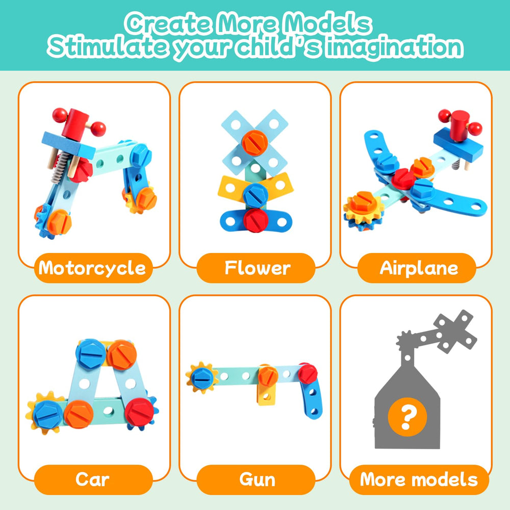 GAIETYDIY tool set features safety-rounded edges for toddler use.