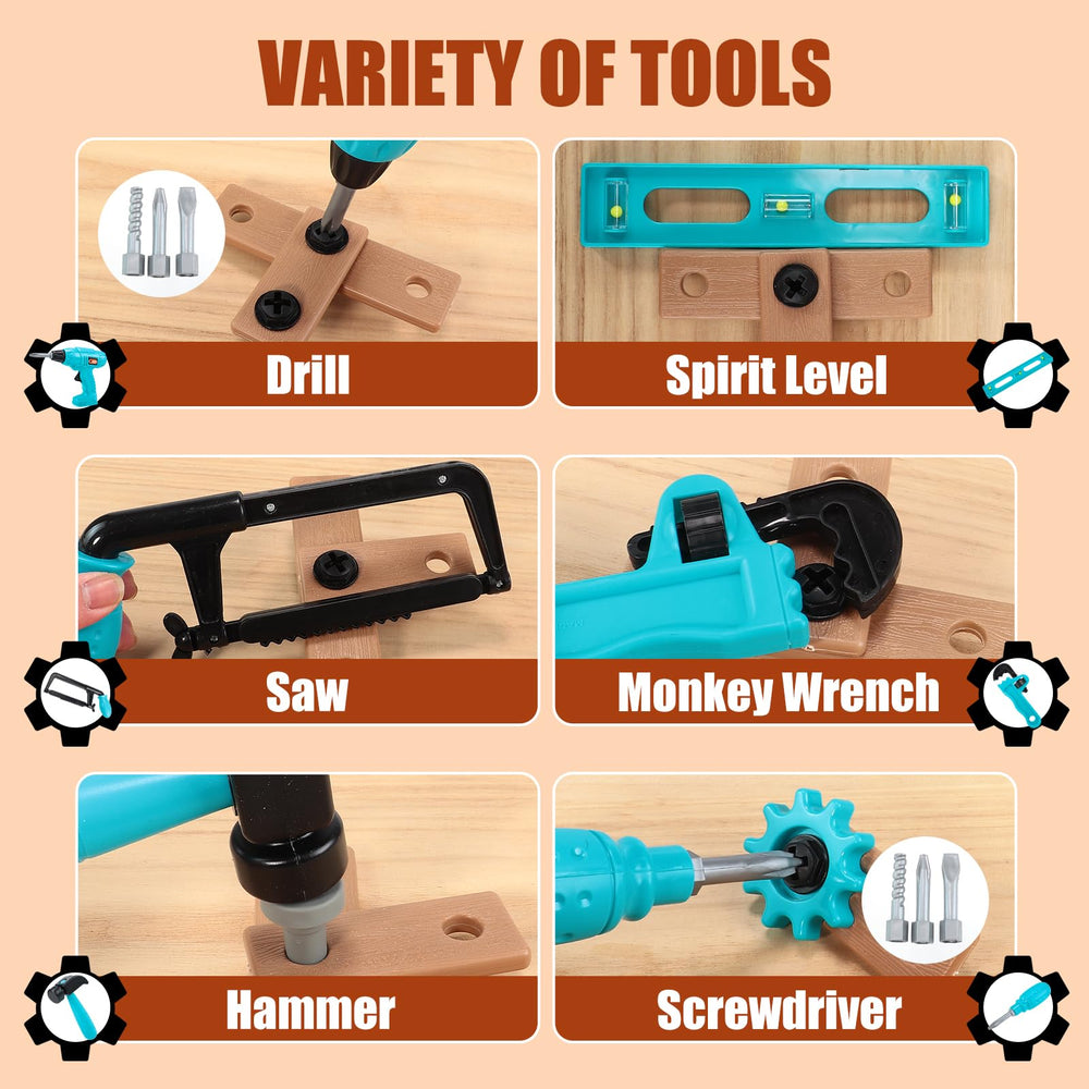 GAIETYDIY toy hammer shown for durable, kid-friendly pretend construction.