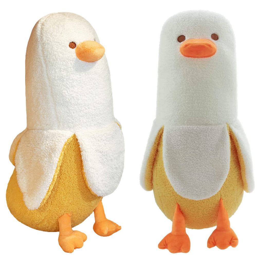 GailiMaiYa Banana Duck plush 13.7-inch pillow for cozy hugs and naps.