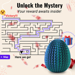 Galapopo Mystery Egg Puzzle Box premium-PLA construction for durable reuse.