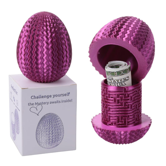 Galapopo Mystery Egg Puzzle Box on table, a stylish gift for challenges and celebrations.