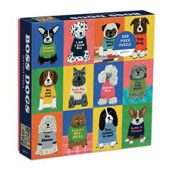 Galison Boss Dogs puzzle full image for family night