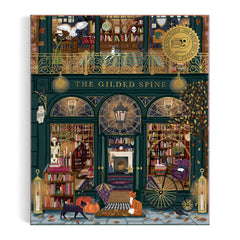 Galison framed puzzle in living room suggesting gift appeal and display benefit