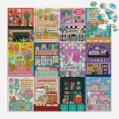 Galison House of Astrology finishes at 20 by 20 inches for a satisfying reveal