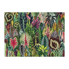 Galison Houseplant Jungle puzzle features dense greenery patterns for immersive puzzle work.
