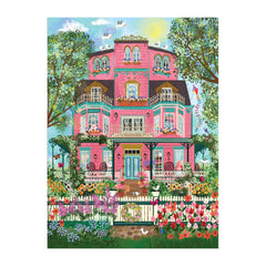 Joy Laforme spring flower garden detail from Capeside Victorian puzzle