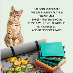 Galison Puzzle Sorting Tray Set makes a thoughtful gift for puzzlers and organizers