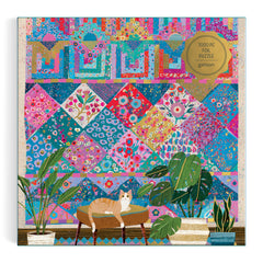 Galison Quilter's Corner packaging uses recycled materials for eco-conscious shoppers.