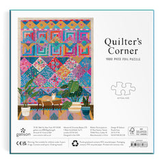 Galison Quilter's Corner Victoria Ball art detail reveals texture and color depth.