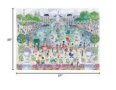 Galison Springtime in Paris completed puzzle 27x20 for display-worthy art