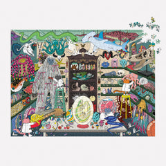 Galison World of Curiosities insert image helps reference during assembly.