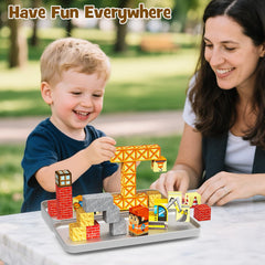 Gamcrown safe-durable ABS magnets ensure kid-friendly durability for ages 3-8.