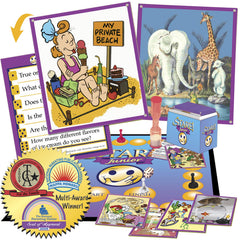 Stare Junior question round invites concise recall after viewing each card.