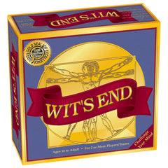 Wit's End box top view by Game Development Group, ideal for family game night.