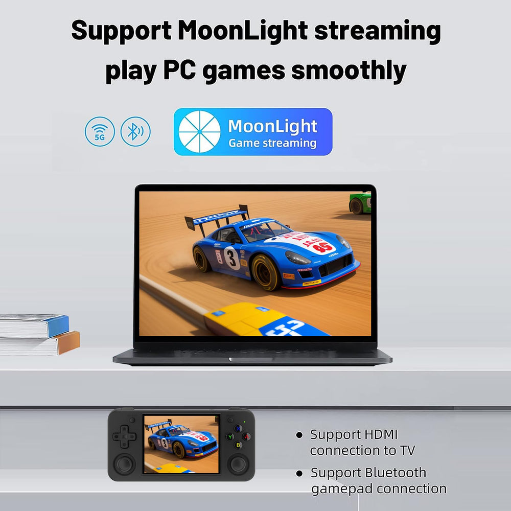 GameLo RG35XX H 3.5-inch screen delivers crisp visuals during play sessions