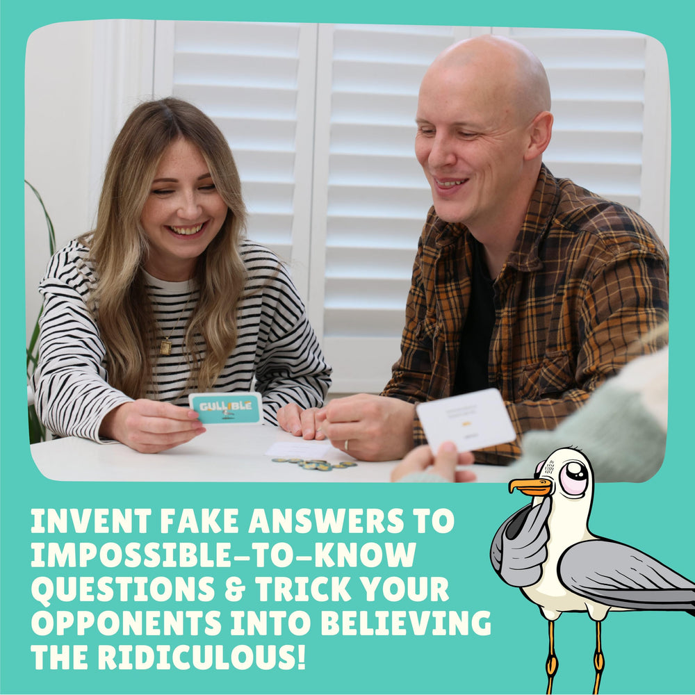 Gamely Gullible chips illustrate betting strategy and high-spirited competition.