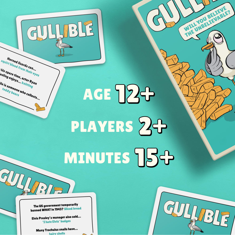 Gamely Gullible players around the table enjoying a lively bluffing round.