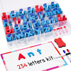 GAMENOTE classroom magnetic letters kit with a sturdy box for organized spelling practice.