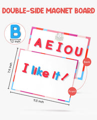 GAMENOTE foam letters shown in soft texture with strong back magnets.