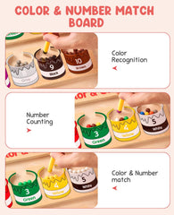 GAMENOTE painted paint cans labeled 1-10 for number matching activities